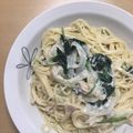 chiichan13's cooksnap of when they made 牛乳で簡単！ほうれん草のクリームパスタ.