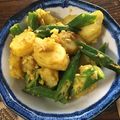 かおりちゃん☆★'s cooksnap of when they made ドライオクラとジャガイモのサブジ.