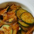 すがも。's cooksnap of when they made ズッキーニとじゃがいものケチャップ炒め.