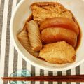 candy⭐mama's cooksnap of when they made おでんやすき焼きに♪きつねうどん巾着。.