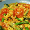 ♪たゆたゆ♪'s cooksnap of when they made トマトと玉子の中華風炒め丼　トマたま丼.