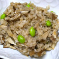 nosso's cooksnap of when they made 舞茸と枝豆の簡単リゾット.