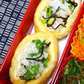 nosso's cooksnap of when they made セロリの葉と塩昆布de☆いなり寿司.