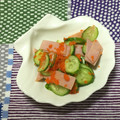 おはなすき's cooksnap of when they made ハムときゅうりのとびっこ和え.