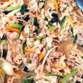 tomi8686's cooksnap of when they made 豚バラ肉と小松菜のとろとろ甘辛炒め煮丼.