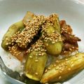 めおな's cooksnap of when they made 茄子の蒲焼き丼.