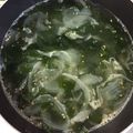 まゆりん✩'s cooksnap of when they made 子供と作る！生わかめのシンプルスープ.