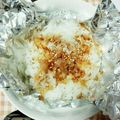 クックZBAY7G☆'s cooksnap of when they made トースターで♪　おかかバター醤油ごはん.