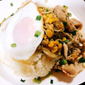 p♡angel's cooksnap of when they made 目玉焼きのっけ！豚肉とコーンの焼肉丼.