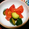 ＊ラスコ＊'s cooksnap of when they made トマトとキュウリの簡単フレッシュサラダ.