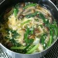 Kirin♬'s cooksnap of when they made えのきにらたまスープ.
