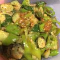 なーなnana77's cooksnap of when they made キュウリと万願寺唐辛子の胡麻味噌炒め.