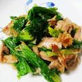 おかのんのン's cooksnap of when they made セロリの葉っぱのガーリック炒め.