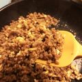 ふみ☆☆☆'s cooksnap of when they made お弁当にも！！豚ひき肉そぼろ&卵♪.