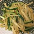クックV5RQ9M☆'s cooksnap of when they made シンプル☆じゃがいもときゅうり炒め♪.