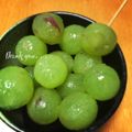 GoGo島みかん's cooksnap of when they made 葡萄の皮、綺麗にむけちゃった（≧∇≦）.