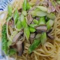 さっちゃん３２'s cooksnap of when they made 【アスパラとベーコンのクリームパスタ】♪.