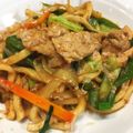 りんごママ_1986's cooksnap of when they made ＊焼うどん＊焼きそばソースで＊.