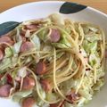 kinopipa's cooksnap of when they made バジルソーセージで簡単ペペロンチーノ.