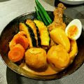 チィｖ's cooksnap of when they made スパイシーチキンのスープカレー夏野菜添え.