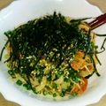 ☆ハイビスカス☆'s cooksnap of when they made 牛肉とキムチのスタミナまぜ素麺.