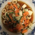 にむばすしゅたーぜん's cooksnap of when they made 簡単☆人参と水菜で彩り綺麗な煮びだし.