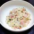 ゆるゆる社会人's cooksnap of when they made ベーコンと玉ねぎだけのガーリックピラフ.