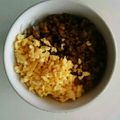 kotakari's cooksnap of when they made 鶏挽肉と玉子の二色そぼろ丼.
