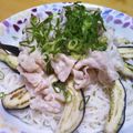 tomoyo1023's cooksnap of when they made さっぱり★なすと豚しゃぶの冷たいそうめん.