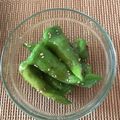namecoo's cooksnap of when they made シシトウのごま油いために花椒塩で風味づけ.