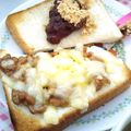choco831's cooksnap of when they made THE♡シンプル納豆チーズトースト♡.