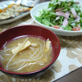 ♡michiyo♡'s cooksnap of when they made もやしと薄揚げの味噌汁.