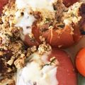 かけや's cooksnap of when they made 存在感あり*トマトの肉詰め.