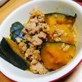 しょみ一's cooksnap of when they made 超簡単❕❕かぼちゃとミンチの煮物.