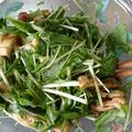 柚ゆずyuzu's cooksnap of when they made みず菜と油揚げのサラダ.