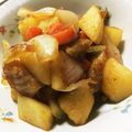 まこぽん☆'s cooksnap of when they made 鶏肉とじゃがいもの甘辛煮.