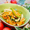 makichihua's cooksnap of when they made ズッキーニと彩り野菜の細切り炒め.