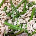 帰ってきたつぶあん's cooksnap of when they made 鶏ひき肉とにんにくの芽のバター醤油炒め.