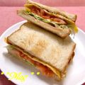 MeguBroaden's cooksnap of when they made レインボーサンドイッチ☆彡.