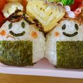 わらいおん's cooksnap of when they made キャラ弁簡単かわいい☆昆布頭のおにぎり君.