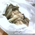 ねっちゃんっ's cooksnap of when they made レンジで３分★鮭とキノコの包み蒸し.