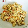 041329's cooksnap of when they made 具だくさんのキラキラしっとり玉子炒飯.