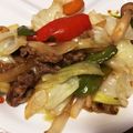 rokoc's cooksnap of when they made コチュジャンで♪辛くない牛肉野菜炒め☆.