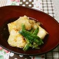 ﾋﾟﾝｸ☆ﾏｶﾛﾝ's cooksnap of when they made フライパンで簡単揚げ出し豆腐.