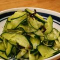 yossiey's cooksnap of when they made きゅうりと茗荷の塩昆布和え.