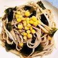 Richland☆Y's cooksnap of when they made モヤシわかめコーンのせ中華風塩麹蕎麦.