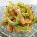 ☆Rokko☆'s cooksnap of when they made ゴーヤ・大根・XO醤油味チャンプルー！？.