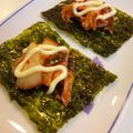 なつきばぁば's cooksnap of when they made 韓国海苔のキムチマヨのせ.