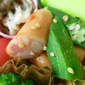 のりてぃｓｘ's cooksnap of when they made ごまごま☆ウィンナーとオクラ.