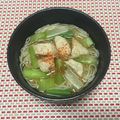 リラックマ君ママ♡'s cooksnap of when they made 鶏胸肉と葱のにゅうめん.